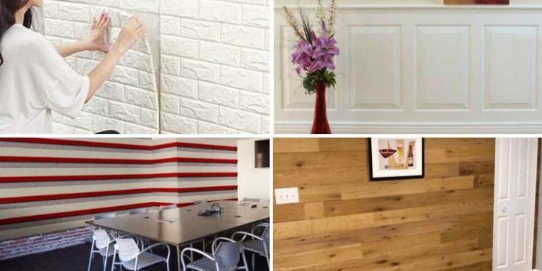 Fast, modern kitchen wall decoration with wall panels