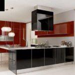 In modern kitchen sets, the fronts can be of different colors