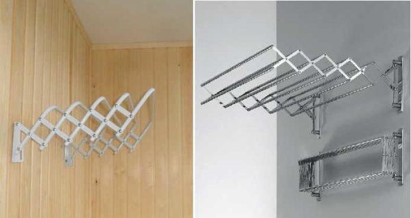 Folding wall-mounted clothes dryer for balcony