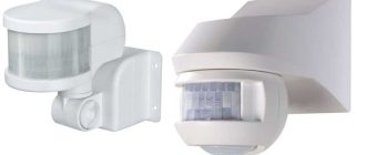 Motion sensor for switching on lights