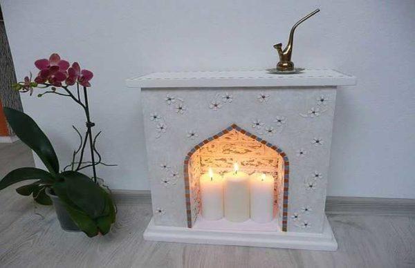 A candle fireplace is definitely decorative. No functional load