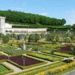 Alternating colors are the basis for the decorative nature of a French vegetable garden