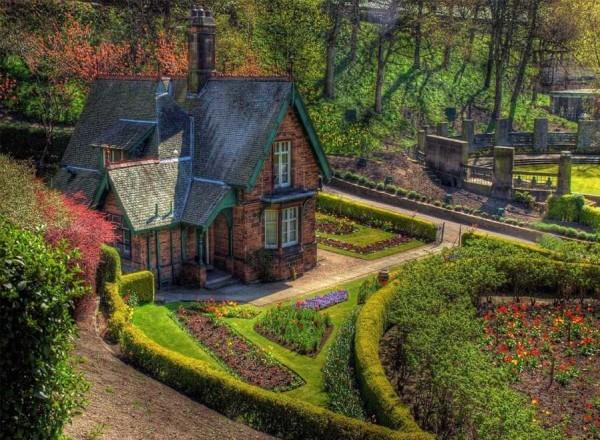 A classic example of an English vegetable garden