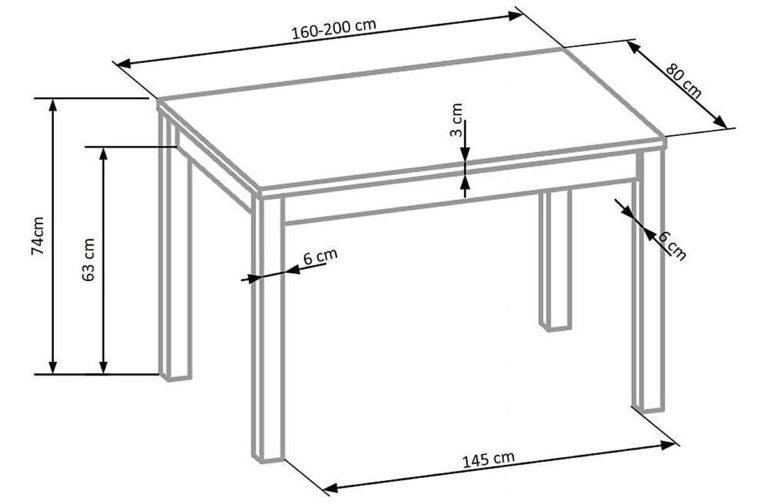 Dining table drawing