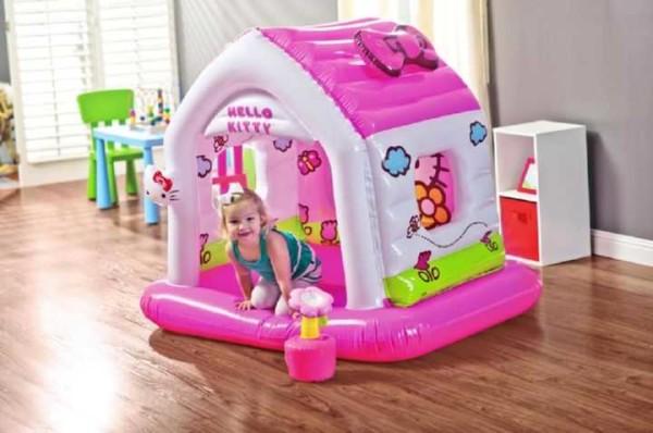 An inflatable playhouse is a great solution for toddlers