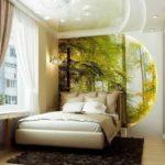 Bedroom design in modern style for nature lovers