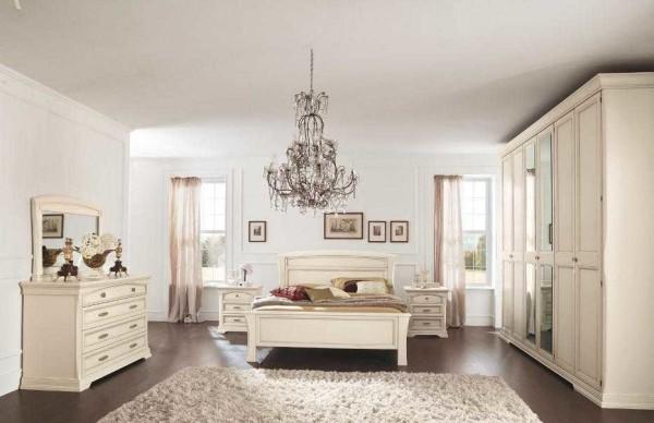 Laconic version of the bedroom design in classic style