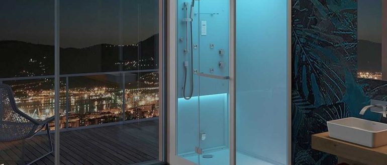 Dimensions (sizes) and shapes of shower enclosures