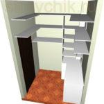 Sketch of a walk-in closet