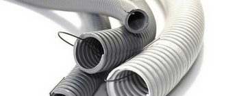 Corrugated pipe for cable and wire routing