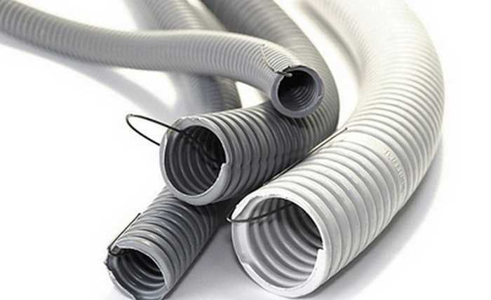 Corrugated pipe for cable and wire routing