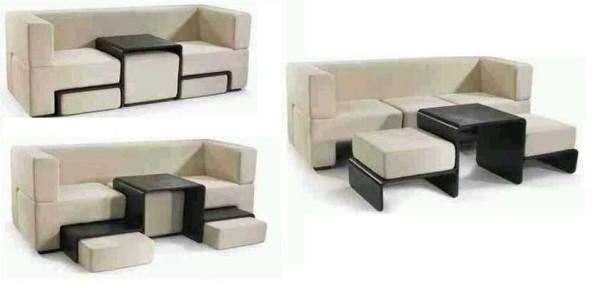 There are very interesting and functional variants of furniture. These are so-called transformers - items that can change their shape and sometimes even their purpose 