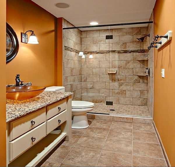 Shower room in the bathroom