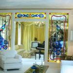 Use of stained glass in modern interiors