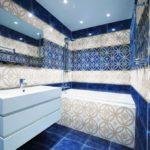 Bathroom tile decorating option