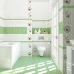 Design in the bathroom with tiles