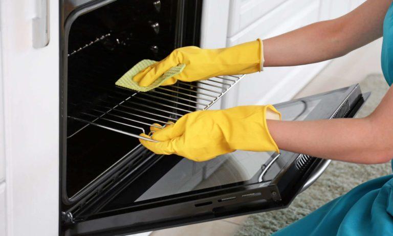 Before you can clean the oven, you need to prepare the oven