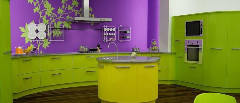 How and what color to paint the kitchen