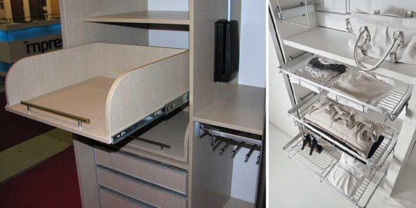 Without baskets or drawers, a compartment closet is not as convenient