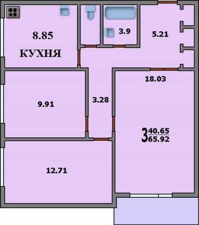 Plan of the apartment, and the kitchen in which we are renovating ...almost 9 square meters. 