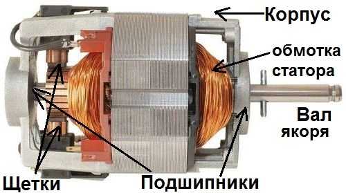 Collector motor structure