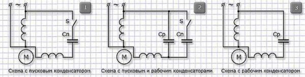 Single-phase capacitor motor wiring diagrams