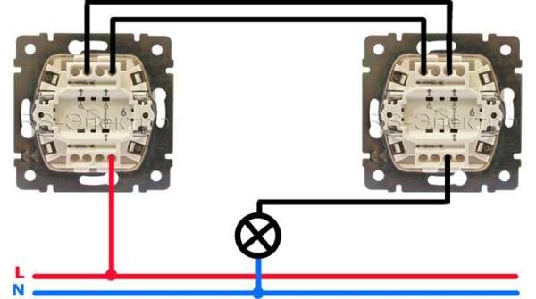 Disconnecting the wires at the feed-through switch