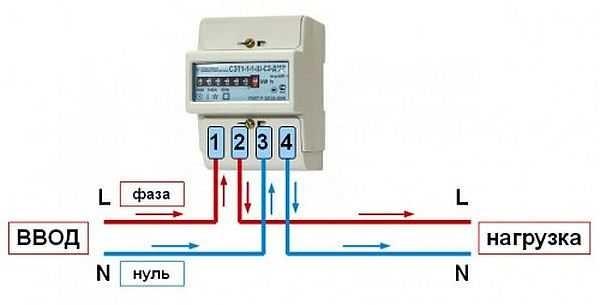 How to connect a single-phase meter