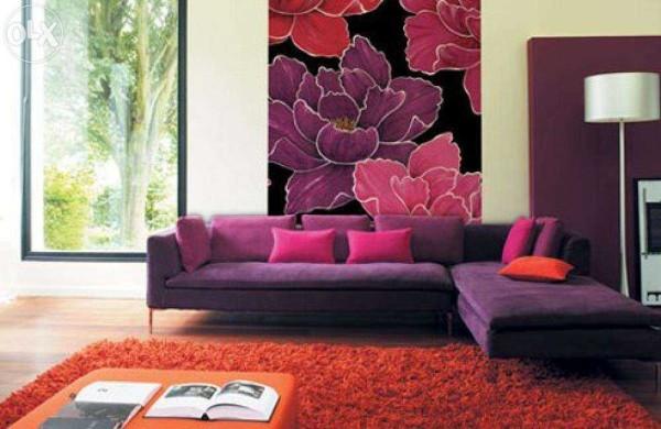 Bright spots in a monotonous interior - ideal for wallpapering druch types of wallpaper