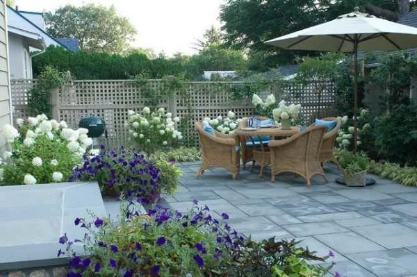 outdoor kitchen in the country