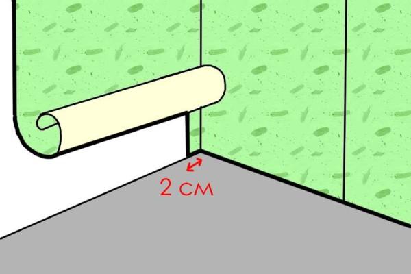 One way to glue an inside corner