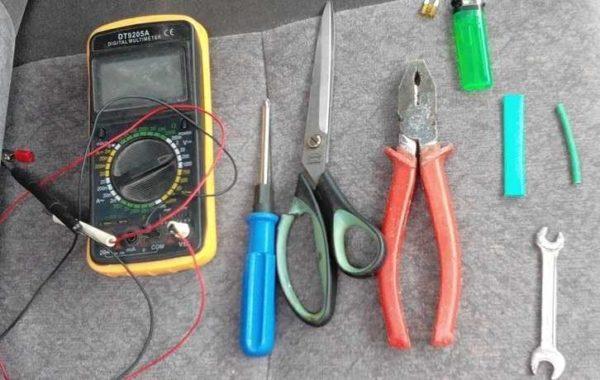 Tools that may be needed when repairing an iron