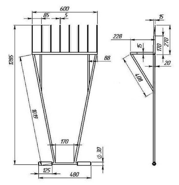 Other digger dimensions and different stop design