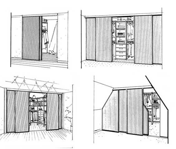 Installation options for sliding compartment doors