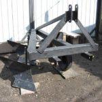 Two-hole homemade plow for mini-tractor