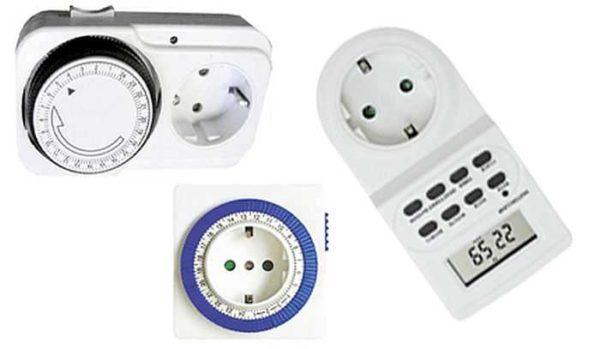 Time relays of different types that are installed in the socket