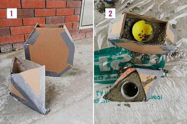 Mold for making a concrete vase with your own hands