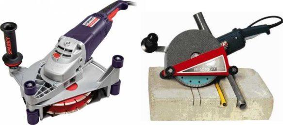 Ribbing cutter - an expensive but effective device that facilitates and speeds up the drilling of walls for wiring