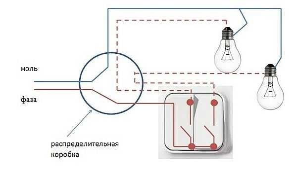 Wiring diagram for a two-key switch 