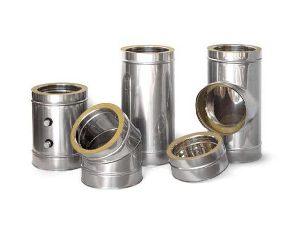 Sandwich pipe is two metal cylinders, the space between which is filled with insulating material