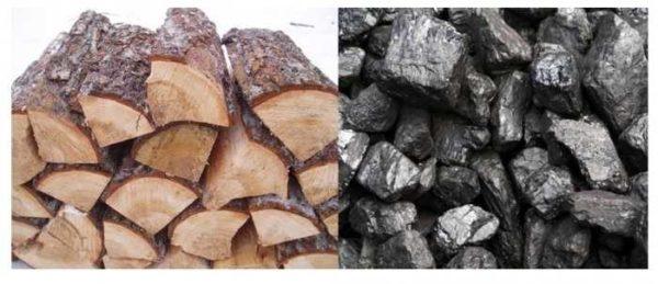 Solid fuel boilers operate mainly on firewood and on coal