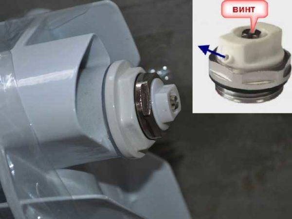 Manual air vent - Maevsky valve