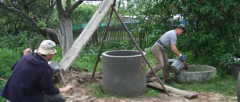 Como cavar um poço na dacha, perto da casa