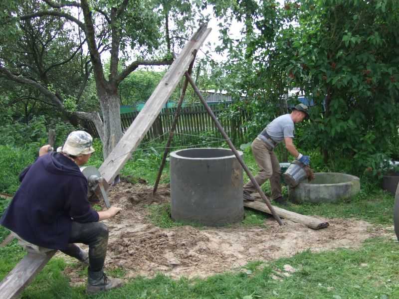 Como cavar um poço na dacha, perto da casa