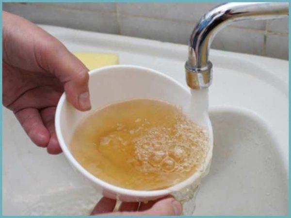 Dirty tap water