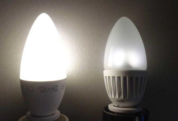 To select an LED bulb to connect with a dimmer, look for the dimming limit in the specifications