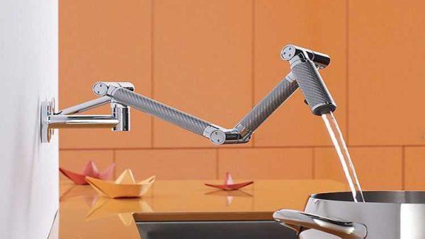 Modern kitchen faucets have a very fancy look at times