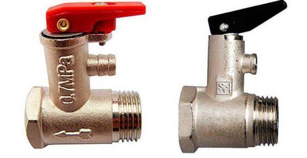 Pressure relief valve for boiler with forced pressure relief option