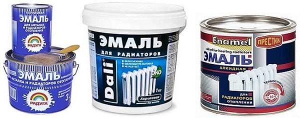 Paints for heating radiators are made on different bases 