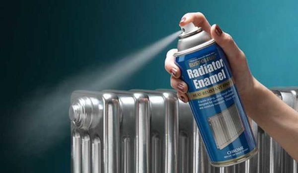 Painting heating radiators with enamel in cans is also a skill you should know how to do